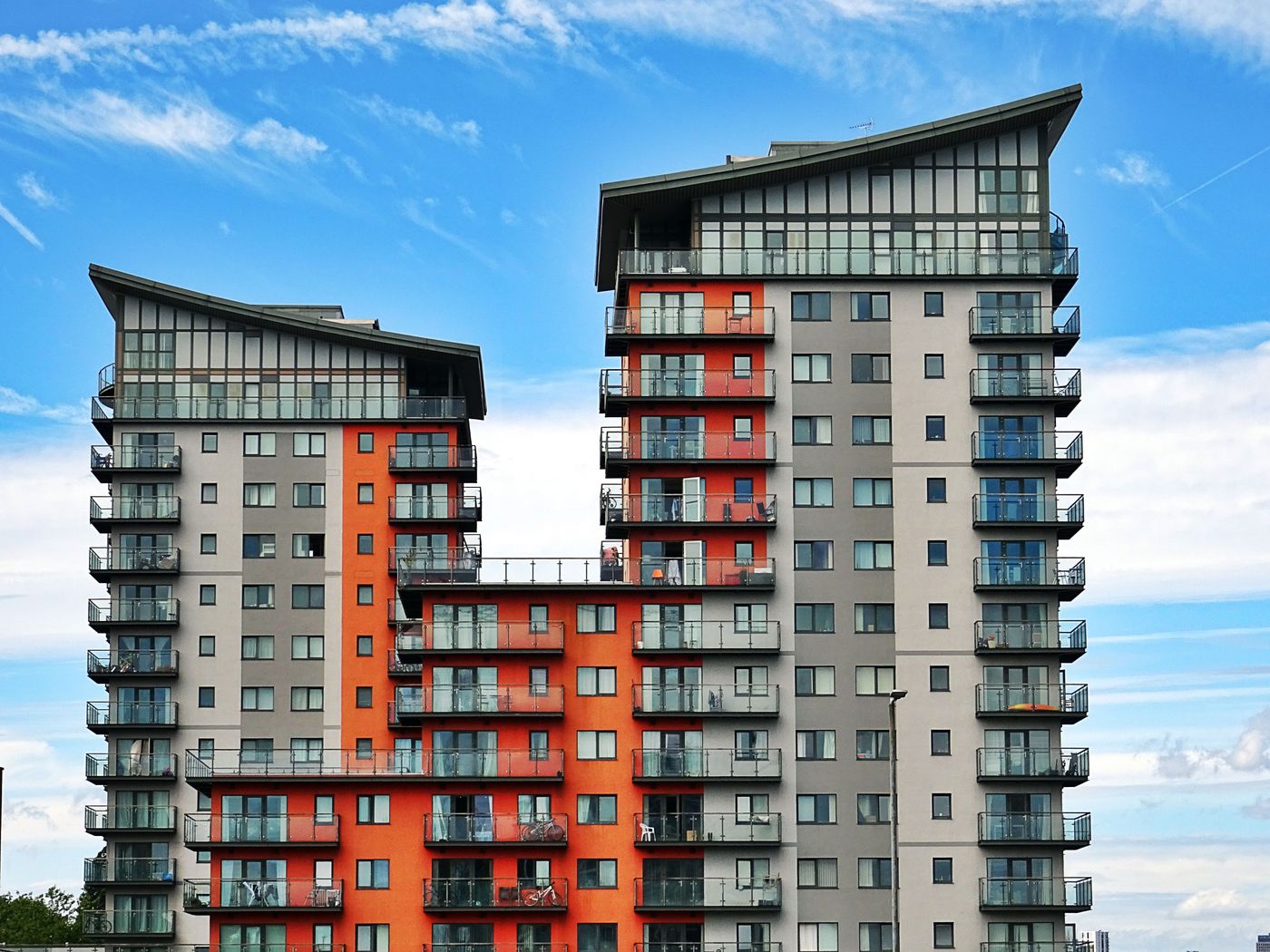 Modern apartment towers