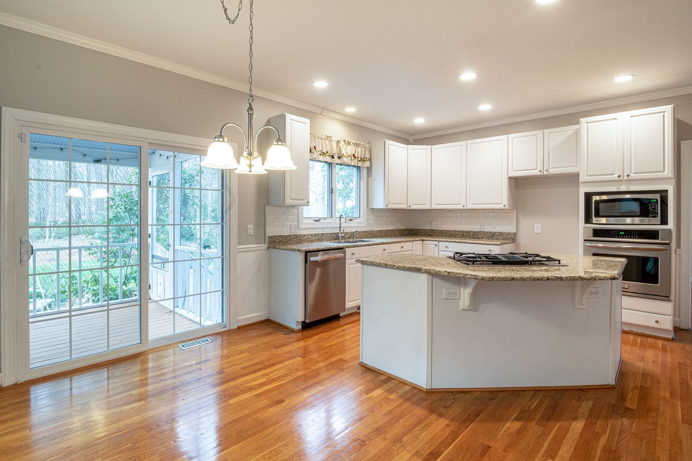 A bright kitchen in a rental property